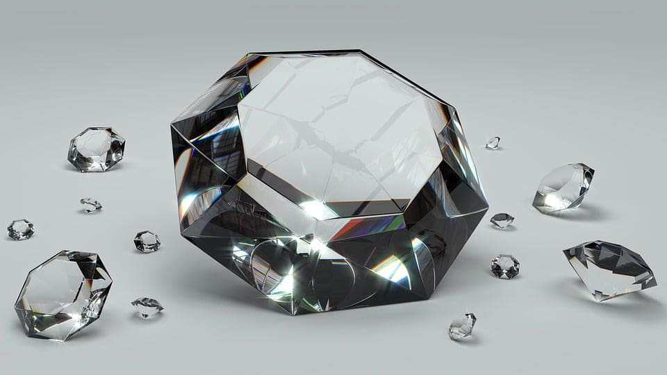 glass diamonds