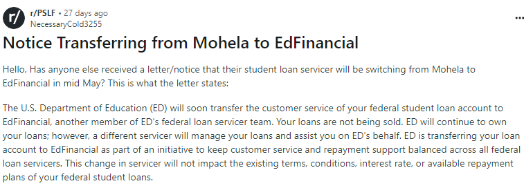 mohela to edfinancial